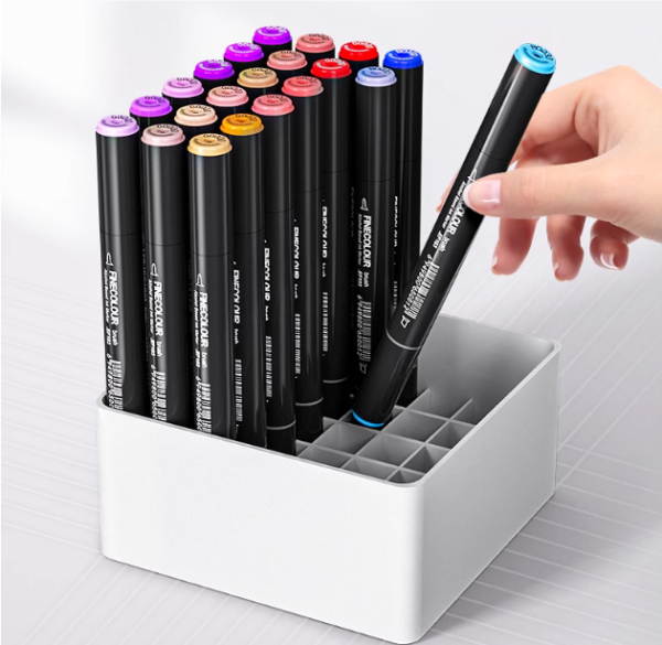 EF103 Alcohol Art Markers 72-Color Anime Pouch Set Brush & Chisel - Image 7