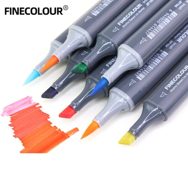 Finecolour EF104 Alcohol Sketch Brush Markers 24-Piece Skin Tone Set - Image 2