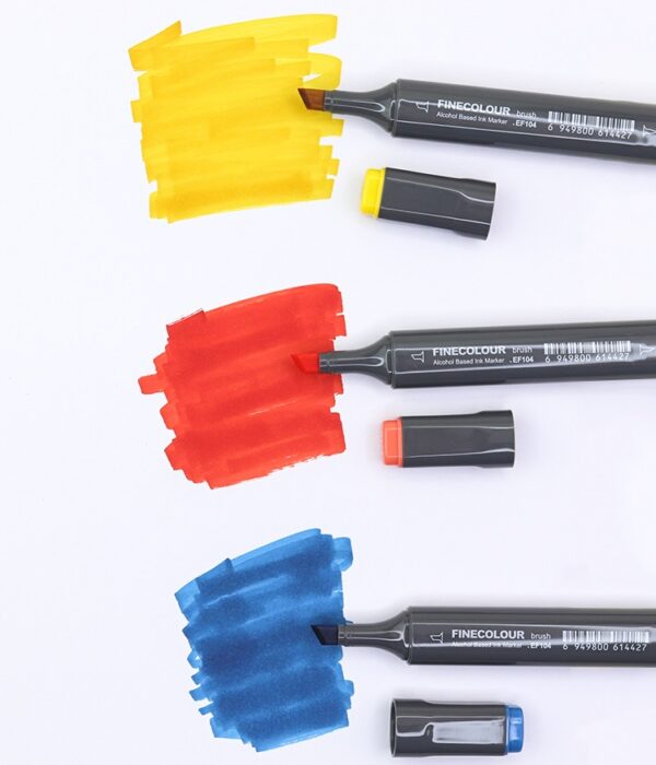 Finecolour EF104 Alcohol Sketch Brush Markers 24-Piece Skin Tone Set - Image 7