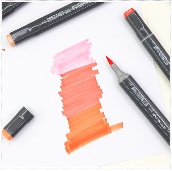 Finecolour EF104 Alcohol Sketch Brush Markers 24-Piece Skin Tone Set - Image 9