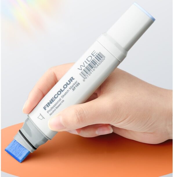 EF105 20mm Ultra-Wide Alcohol Art Markers 12-Piece Gray Tone Set - Image 5