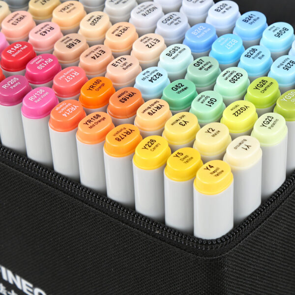 EF100 Fine & Chisel Alcohol Art Markers 72-Piece Anime Set - Image 3