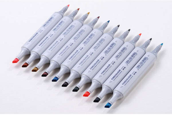 EF100 Fine & Chisel Alcohol Art Markers 72-Piece Anime Set - Image 4