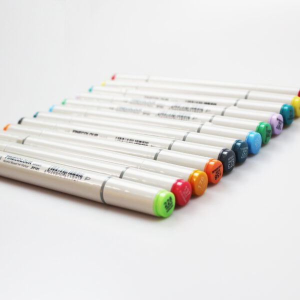EF101 Dual-Tip Alcohol Art Markers - 120-Color Standard Pouch Set - Image 2