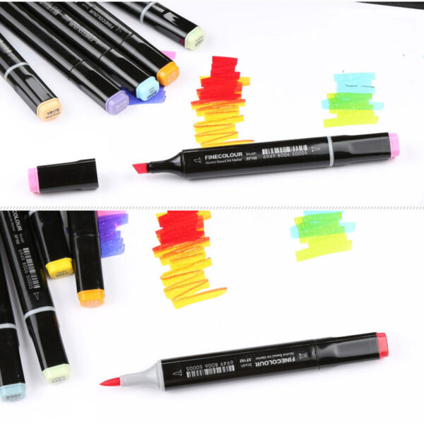 EF102 Brush Alcohol Art Markers 72-Piece Anime Pouch Set - Image 6